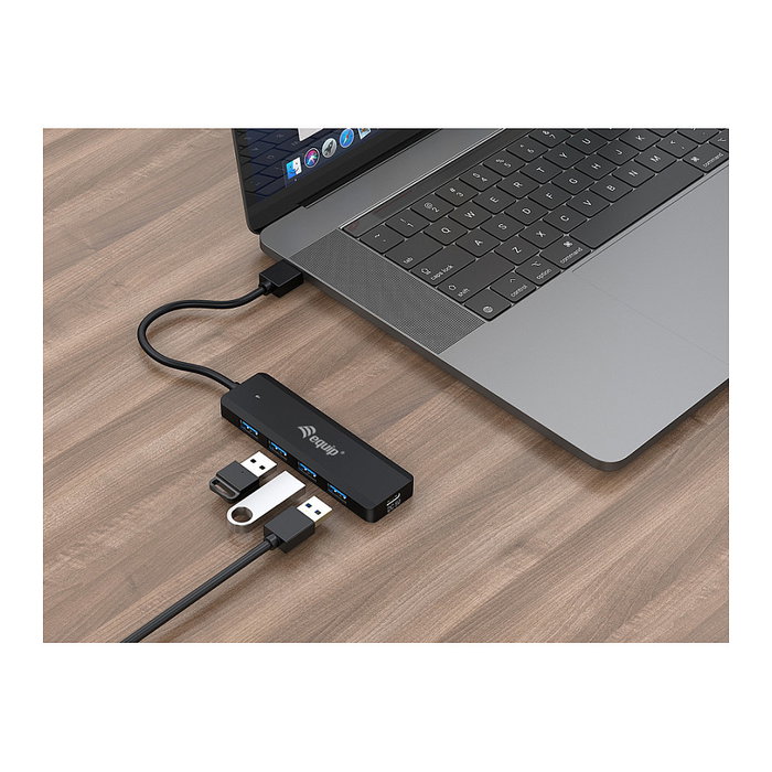 Equip Hub USB Life A 4 Puertos USB 3.2 con Adaptador USB-C Equip Hub USB Life A 4 Puertos USB 3.2 con Adaptador USB-C