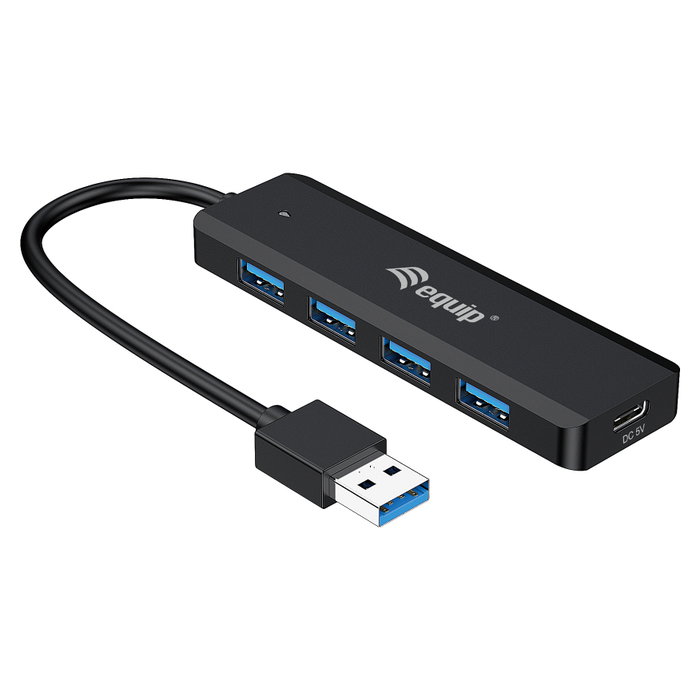 Equip Hub USB Life A 4 Puertos USB 3.2 con Adaptador USB-C Equip Hub USB Life A 4 Puertos USB 3.2 con Adaptador USB-C