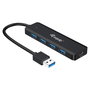 Equip Hub USB Life A 4 Puertos USB 3.2 con Adaptador USB-C