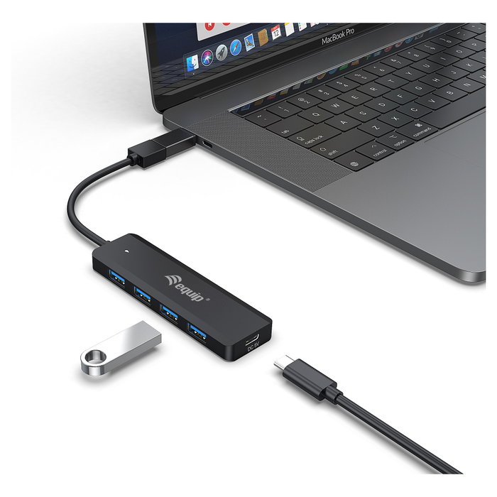 Equip Hub USB Life A 4 Puertos USB 3.2 con Adaptador USB-C Equip Hub USB Life A 4 Puertos USB 3.2 con Adaptador USB-C