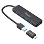 Equip Hub USB Life A 4 Puertos USB 3.2 con Adaptador USB-C
