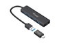 Equip Hub USB Life A 4 Puertos USB 3.2 con Adaptador USB-C