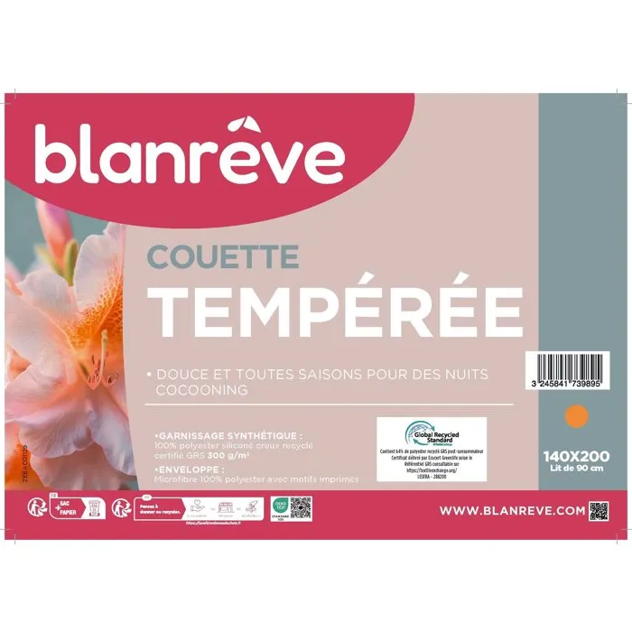 Blanreve BLA3245841739895 Edredón Templado Estampado 140 x 200 cm 83 g/m²