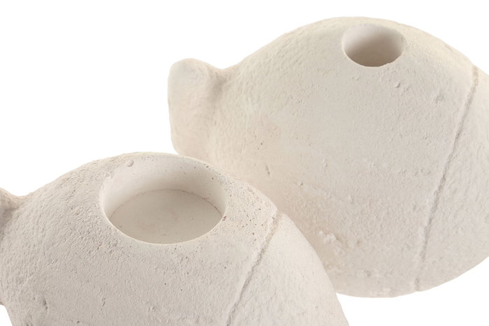DKD Home Decor Portavelas de Cemento con Diseño de Pez, Surtido de 2 Piezas DKD Home Decor Portavelas de Cemento con Diseño de Pez, Surtido de 2 Piezas