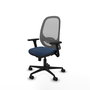 PIQUERAS Y CRESPO Silla de oficina Cilanco Azul marino y Gris