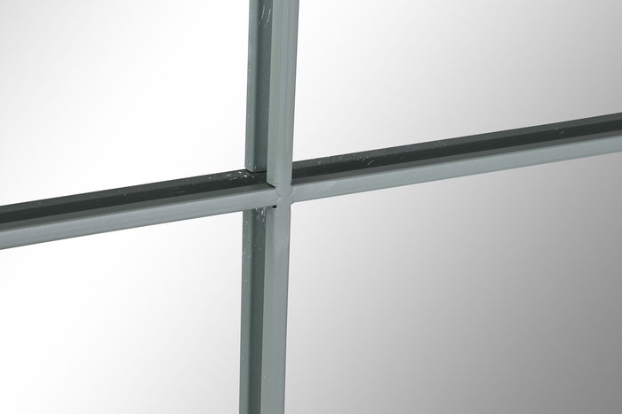 Espejo de pared Home ESPRIT Verde Cristal Hierro Espejo Ventana Scandi 90 x 1 x 120 cm