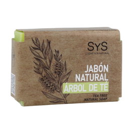 Laboratorios S&S Jabón Natural Tea Tree 100g - Aceite de Oliva y Vitamina E
