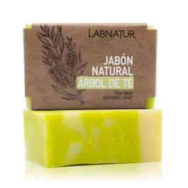 LABNATUR BIO Pack de 8 jabones naturales de árbol del té de 100g