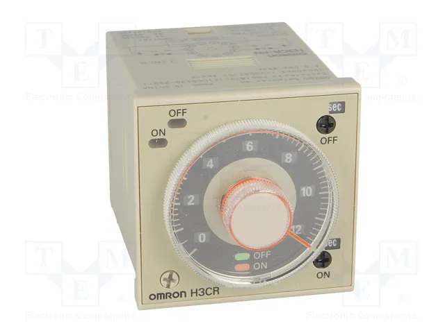 OMRON H3CR-FN-100-240AC Relé de tiempo DPDT 250VAC/5A