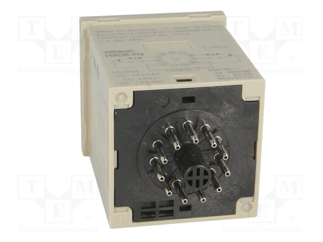OMRON H3CR-FN-100-240AC Relé de tiempo DPDT 250VAC/5A