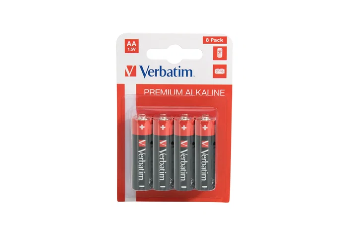 Verbatim Baterías Alcalinas AA LR6, Pack de 8 Verbatim Baterías Alcalinas AA LR6, Pack de 8