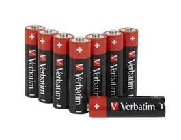 Verbatim Pack de 8 Baterías Alcalinas AA LR6 1,5 V