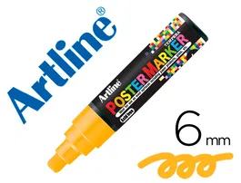 Artline EPP-6-NAR FLU Rotulador Poster Marker Punta Redonda 6 mm Naranja Fluor