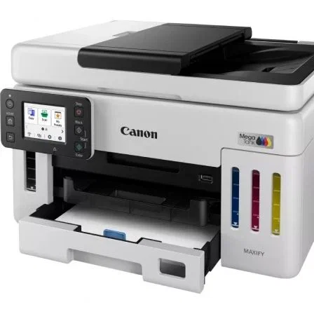 Canon MAXIFY GX6150 Impresora Multifunción Recargable MegaTank WiFi Dúplex Blanca, 3 en 1 (Impresión, Copia, Escaneo) con Depósitos de Tinta y Pantalla Táctil