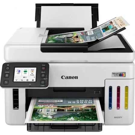 Canon MAXIFY GX6150 Impresora Multifunción Recargable MegaTank WiFi Dúplex Blanca, 3 en 1 (Impresión, Copia, Escaneo) con Depósitos de Tinta y Pantalla Táctil