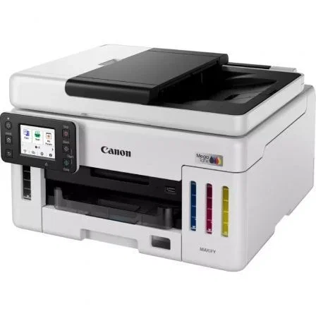Canon MAXIFY GX6150 Impresora Multifunción Recargable MegaTank WiFi Dúplex Blanca, 3 en 1 (Impresión, Copia, Escaneo) con Depósitos de Tinta y Pantalla Táctil