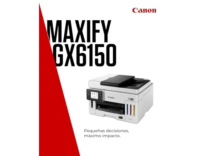 Canon MAXIFY GX6150 MegaTank Multifunción Blanca Canon MAXIFY GX6150 MegaTank Multifunción Blanca