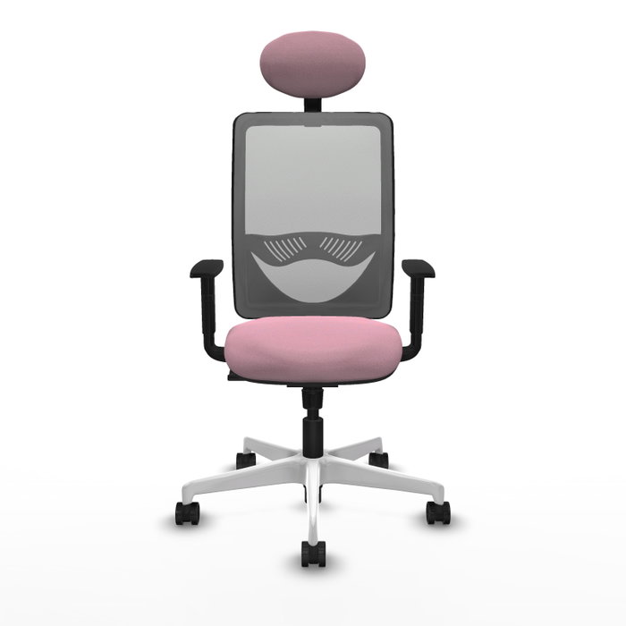 PIQUERAS Y CRESPO Silla de oficina Zulema Rosa y Gris PIQUERAS Y CRESPO Silla de oficina Zulema Rosa y Gris