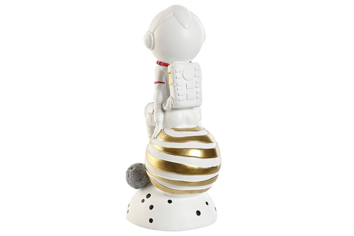 DKD Home Decor Figura Astronauta Chica Blanco Azul Resina 7 x 24 x 11 cm (2 Unidades)