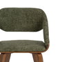 Silla Verde-Marrón Tejido-Madera 51 X 55 X 75 cm