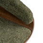 Silla Verde-Marrón Tejido-Madera 51 X 55 X 75 cm