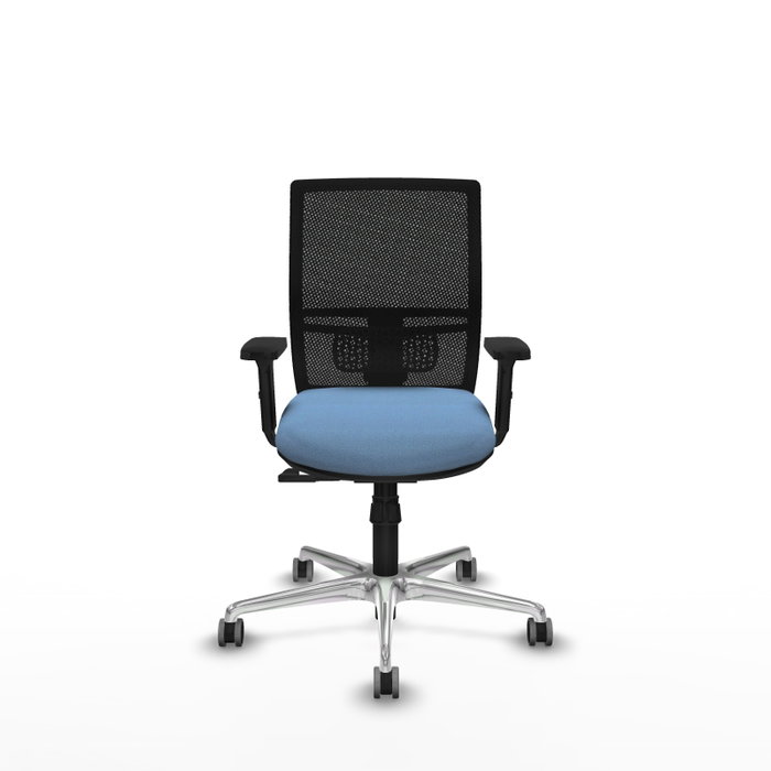 PIQUERAS Y CRESPO Silla de oficina Yunquera con mecanismo Sincro, Azul cielo y Negro PIQUERAS Y CRESPO Silla de oficina Yunquera con mecanismo Sincro, Azul cielo y Negro