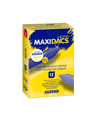 Ceras Alpino Maxidacs Blanca Estuche De 12 Ceras Alpino Maxidacs Blanca Estuche De 12