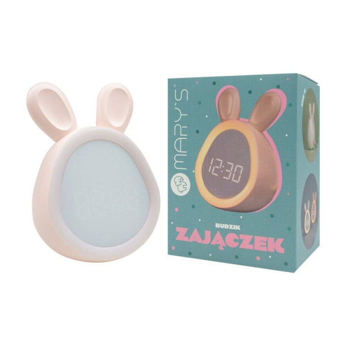 Mary´S Reloj despertador recargable modelo conejito rosa