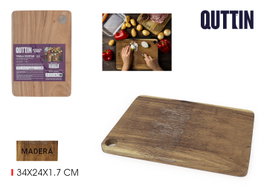 Quttin Tabla de Cortar de Goma Arábiga 34 x 24 cm (12 Unidades)