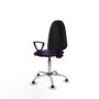 PIQUERAS Y CRESPO Silla de oficina Aýna Morada con Base Cromada