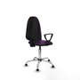 PIQUERAS Y CRESPO Silla de oficina Aýna Morada con Base Cromada