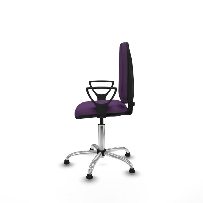 PIQUERAS Y CRESPO Silla de oficina Aýna Morada con Base Cromada