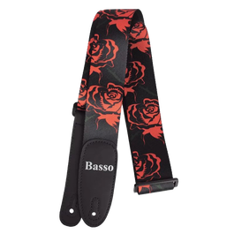 Correa Basso para Guitarra y Bajo Red Roses Pop Art