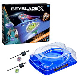 Hasbro Beyblade X Estadio Premium Drop Attack G0842 Set de Batalla con 2 Tops y 2 Lanzadores para +8 Años