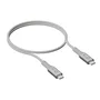 LINQ LQCU4100 Cable USB-C a USB-C 1 m, Blanco, 40 Gbps, 240W, Tipo C Macho a Macho