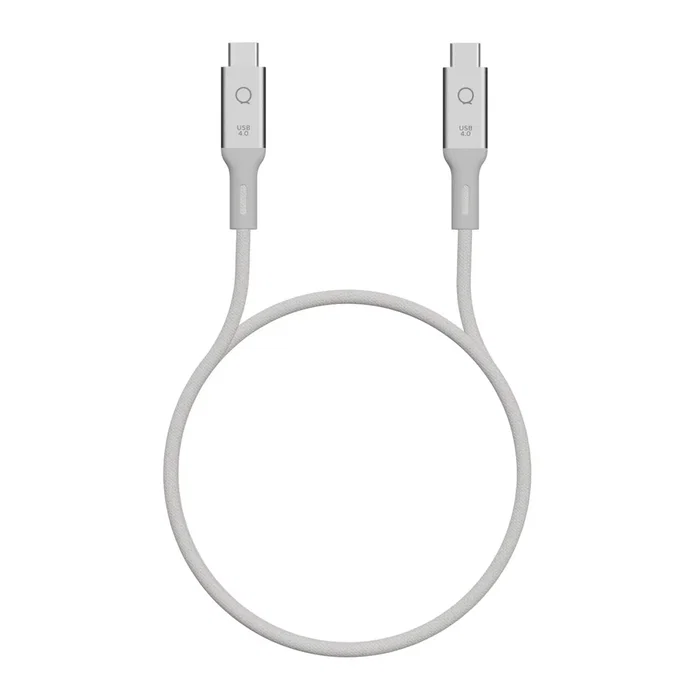 LINQ LQCU4100 Cable USB-C a USB-C 1 m, Blanco, 40 Gbps, 240W, Tipo C Macho a Macho