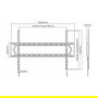 VALUE TV-Wandhalterung fest 60-120 Zoll (152.4-305 cm) hasta 120 kg con soporte VESA 75*75-900*600 mm negra de metal referencia 17.99.1226