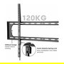 VALUE TV-Wandhalterung fest 60-120 Zoll (152.4-305 cm) hasta 120 kg con soporte VESA 75*75-900*600 mm negra de metal referencia 17.99.1226