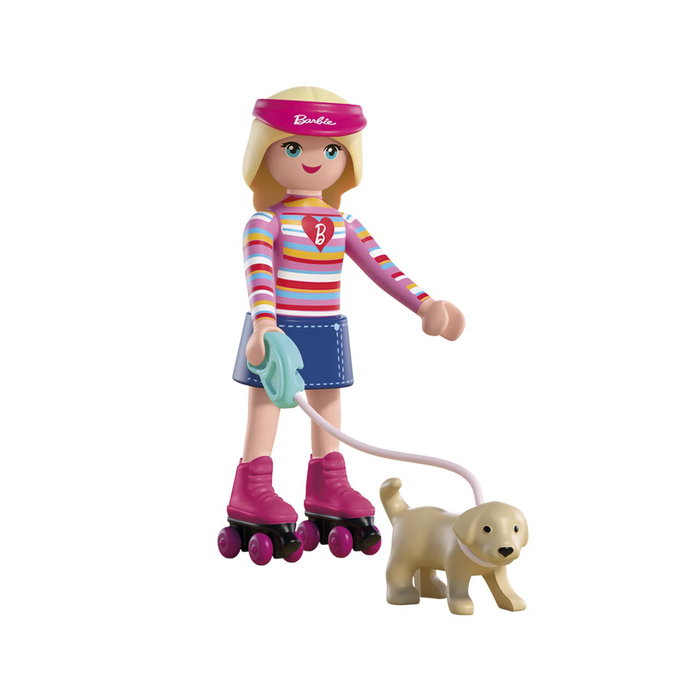 PLAYMOBIL Barbie Malibú 72126 Caminar con Cachorro en Patines, Juguete en Español +4 Años PLAYMOBIL Barbie Malibú 72126 Caminar con Cachorro en Patines, Juguete en Español +4 Años