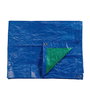 Edm Toldo Polietileno de Doble Cara Azul/Verde, Densidad 90 g/m², 8 x 12 m con Ojales, para Interior/Exterior, Camping y Jardín
