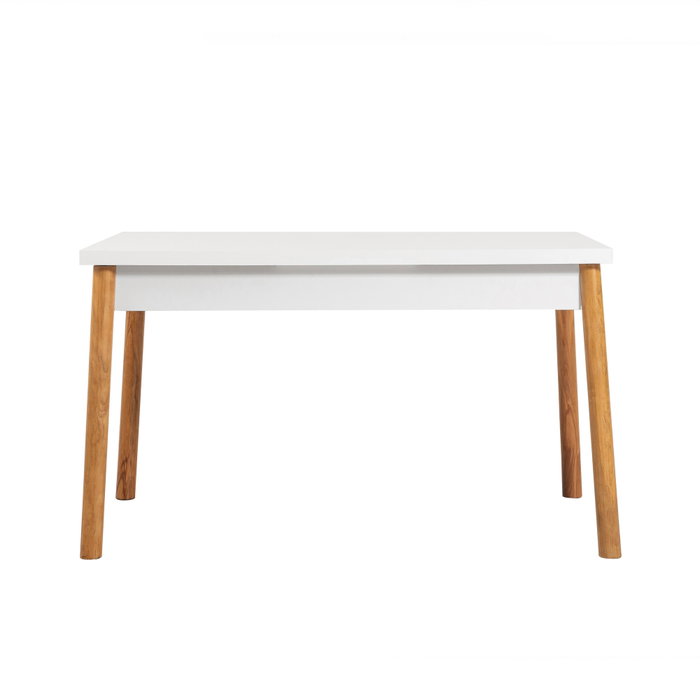 Hanah Home Juego de Mesa y Sillas Comedor Atlantic White-Green, Diseño Escandinavo
