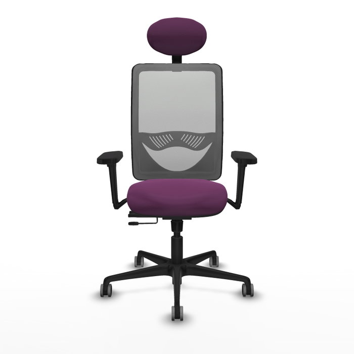 PIQUERAS Y CRESPO Silla de oficina Zulema con mecanismo Sincro/Traslack, Morado y Gris PIQUERAS Y CRESPO Silla de oficina Zulema con mecanismo Sincro/Traslack, Morado y Gris