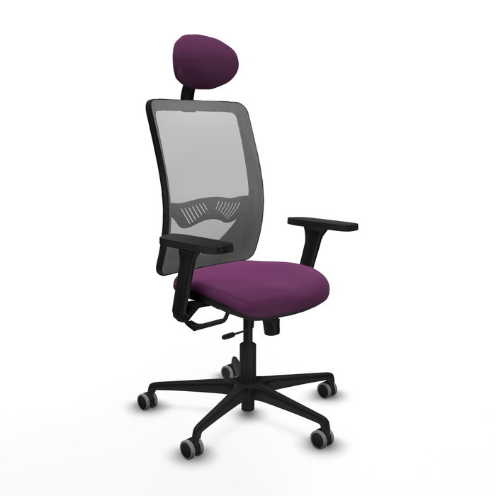 PIQUERAS Y CRESPO Silla de oficina Zulema con mecanismo Sincro/Traslack, Morado y Gris PIQUERAS Y CRESPO Silla de oficina Zulema con mecanismo Sincro/Traslack, Morado y Gris