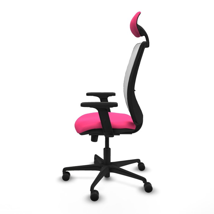 PIQUERAS Y CRESPO Silla de oficina Zulema Rosa y Blanco con mecanismo Sincro PIQUERAS Y CRESPO Silla de oficina Zulema Rosa y Blanco con mecanismo Sincro