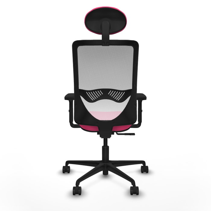 PIQUERAS Y CRESPO Silla de oficina Zulema Rosa y Blanco con mecanismo Sincro PIQUERAS Y CRESPO Silla de oficina Zulema Rosa y Blanco con mecanismo Sincro