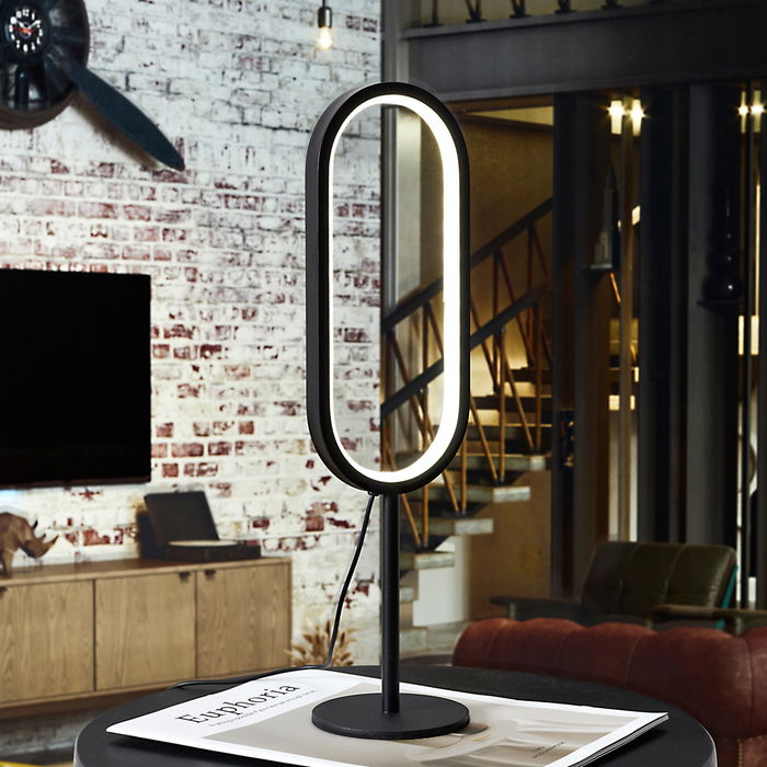 Home Deco Factory Lámpara Mesa Led Usb Colección Contemporain Metal