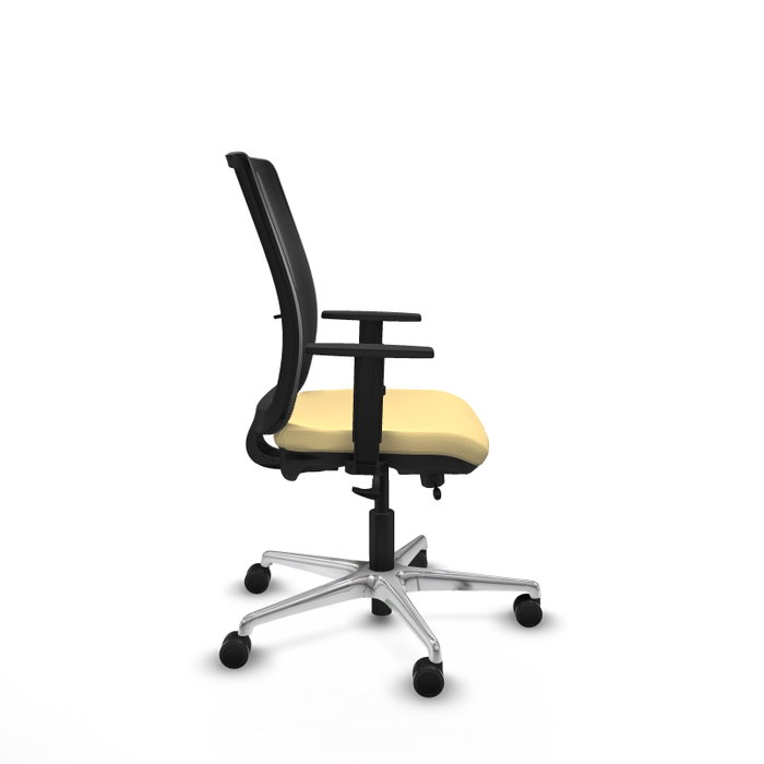PIQUERAS Y CRESPO Silla de oficina Haches Sincro/Traslack Crema y Negro PIQUERAS Y CRESPO Silla de oficina Haches Sincro/Traslack Crema y Negro