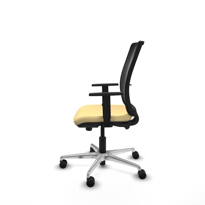 PIQUERAS Y CRESPO Silla de oficina Haches Sincro/Traslack Crema y Negro PIQUERAS Y CRESPO Silla de oficina Haches Sincro/Traslack Crema y Negro