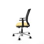 PIQUERAS Y CRESPO Silla de oficina Haches Sincro/Traslack Crema y Negro