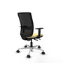 PIQUERAS Y CRESPO Silla de oficina Haches Sincro/Traslack Crema y Negro